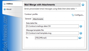 Mail Merge with Attachments screenshot