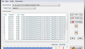 3nity Audio CD BURNER screenshot
