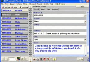 Quote Organizer Deluxe screenshot
