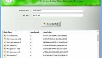 Salted Hash Generator screenshot