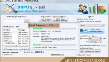 Mobile Text Messages Software screenshot