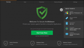 Secure AntiMalware screenshot