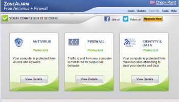 ZoneAlarm Free Antivirus + Firewall 2015 screenshot
