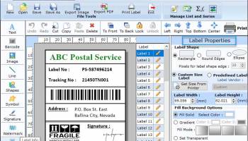Postal Barcode Generator Software screenshot
