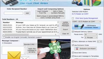 Bulk Messaging Software screenshot