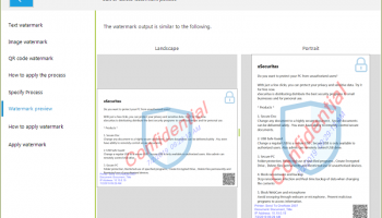 Output Watermark screenshot