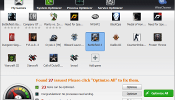 Wise Game Booster screenshot