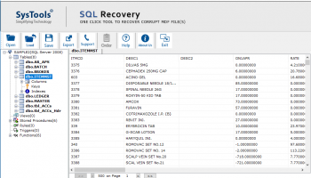 Advanced SQL Database Recovery screenshot