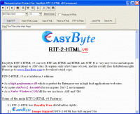 RTF-2-HTML v8 screenshot