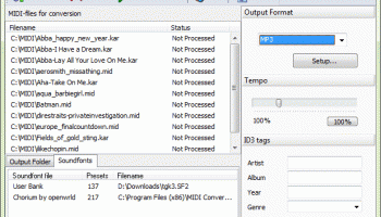 MIDI Converter Studio screenshot