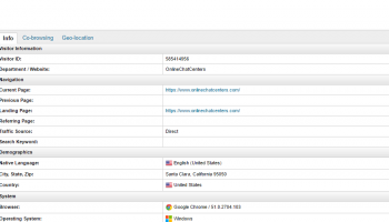 Online Chat Centers Agent screenshot