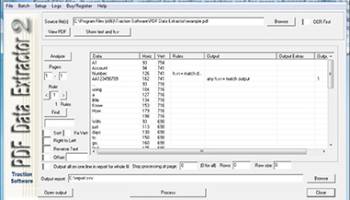 PDF Data Extractor screenshot