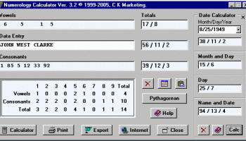 Numerology Calculator screenshot