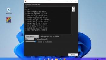 RainbowTaskbar screenshot