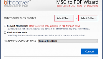 Convert .msg to PDF screenshot
