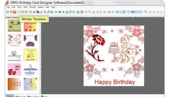 Birthday Cards Printing Software screenshot