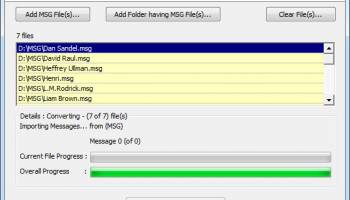 Convert Outlook MSG to PST screenshot