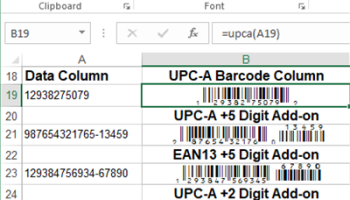 GS1 UPC EAN Barcode Font Package screenshot