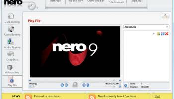Nero 9 Free screenshot