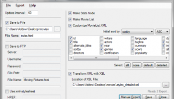 MovingPicturesXML screenshot