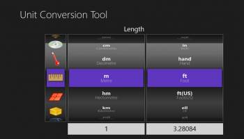 Unit Conversion for Win8 UI screenshot