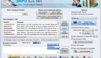 Send Free Text MSG Software screenshot