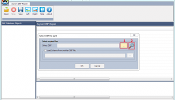 DBF Repair Tool screenshot