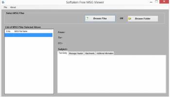 Softaken Free MSG Viewer screenshot