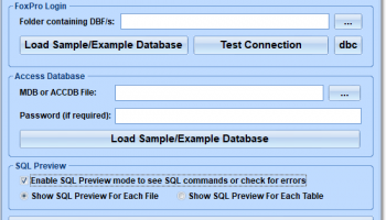 FoxPro Tables To MS Access Converter Software screenshot