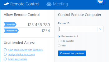 TeamViewer Portable screenshot