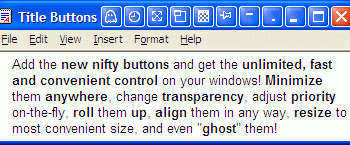 Actual Title Buttons screenshot