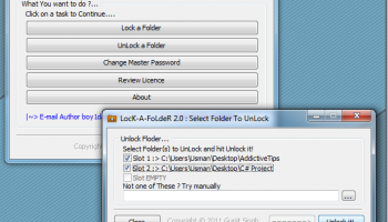 LocK-A-FoLdeR 64-bit screenshot