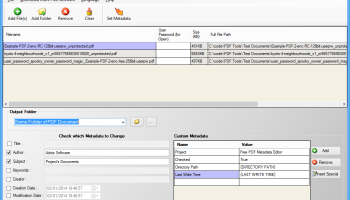 Free PDF Metadata Editor screenshot