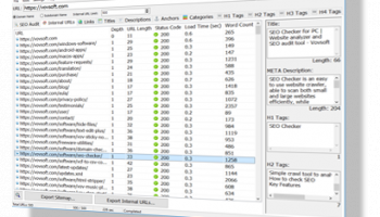 VOVSOFT - SEO Checker screenshot