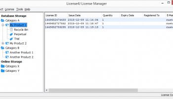 License4J License Manager screenshot