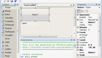 NSIS Dialog Designer screenshot