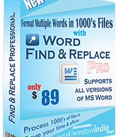 Word Find and Replace Professional screenshot