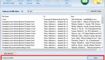 Convert EML to MSG Software screenshot