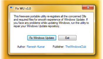 Fix WU Utility screenshot