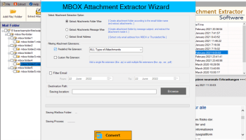 eSoftTools MBOX Attachment Extractor screenshot