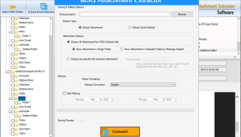 eSoftTools MSG Attachment Extractor screenshot