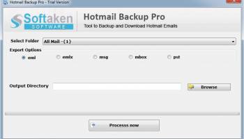 Softaken Hotmail Backup Pro screenshot