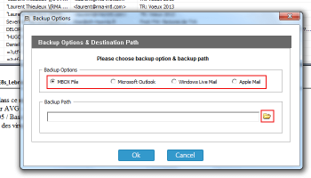 Backup Thunderbird Mail to PDF screenshot
