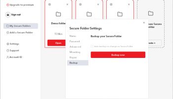 ENC DataVault screenshot