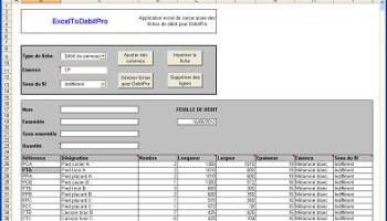 ExcelToDebitPro screenshot