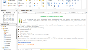 Advanced Diary screenshot