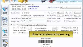 Distribution Barcode Software screenshot