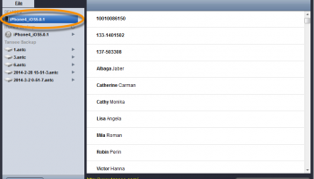 Tansee iPhone/iPod/iPad Contact Transfer screenshot