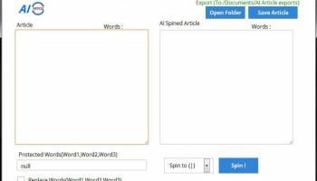 AI Article Spinner screenshot
