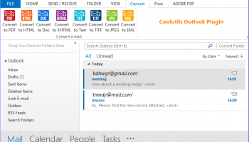 Coolutils Outlook Plugin screenshot